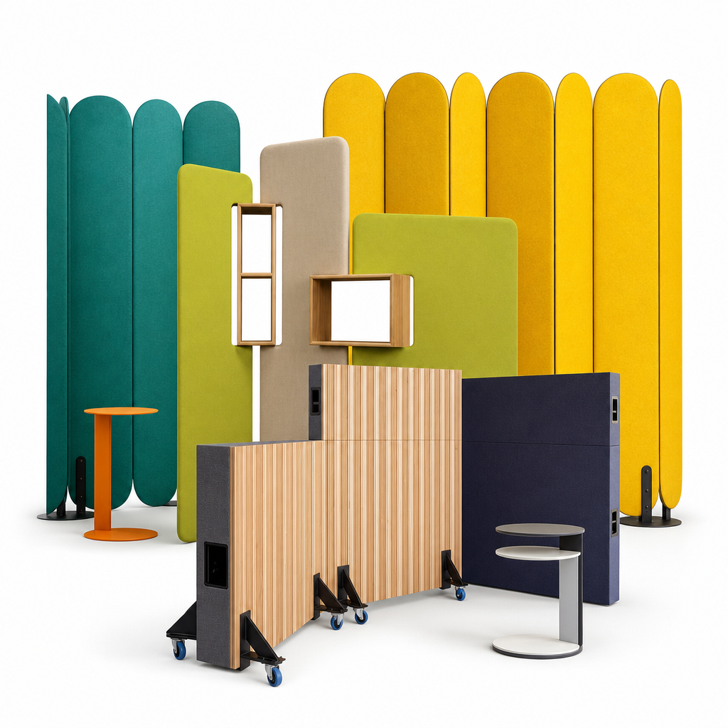 Freestanding Acoustic Screen Panels